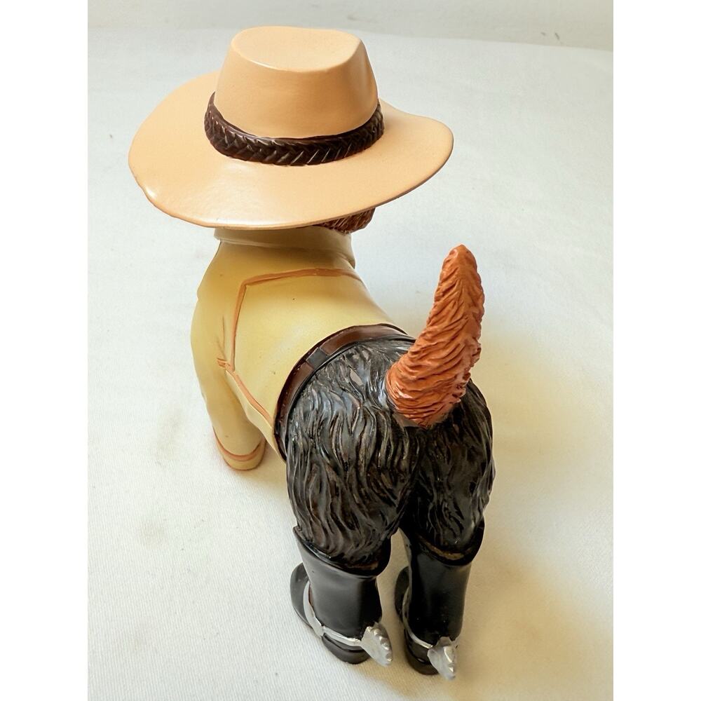 Hamilton Spurs’N Fur Yorkie Cowboy Figurine - Picture 4 of 11